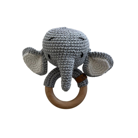 Elephant Wooden Teething Ring